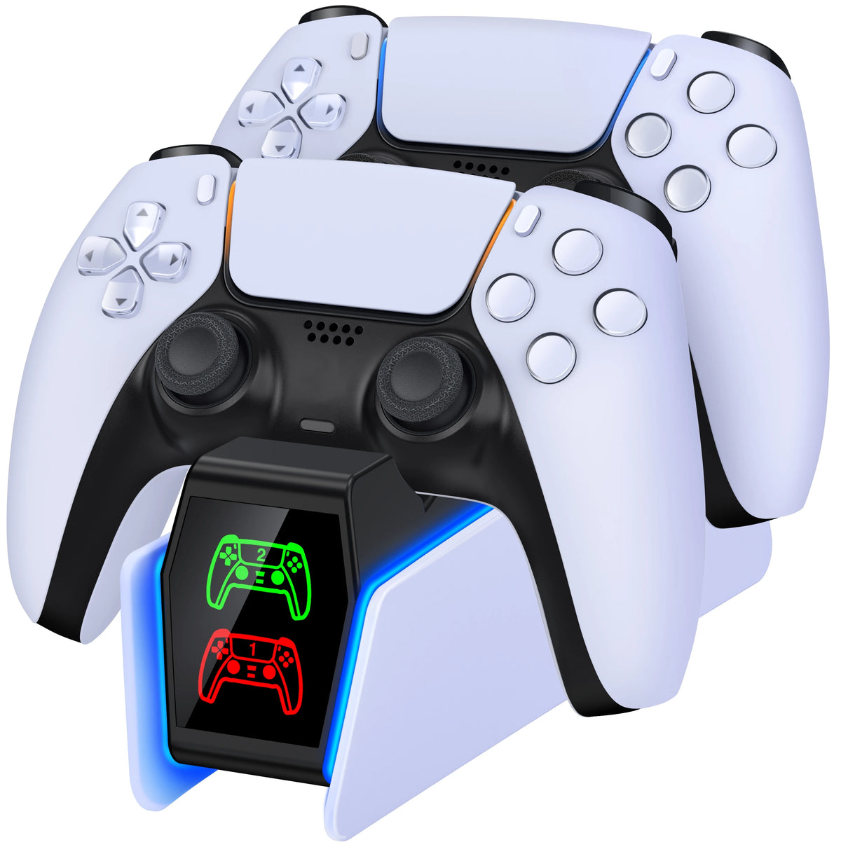 RGB Controller Charging Station For PS5 Dual Fast Charger RGB Indicator Charging Stand Docking Station For PS5 Gamepad