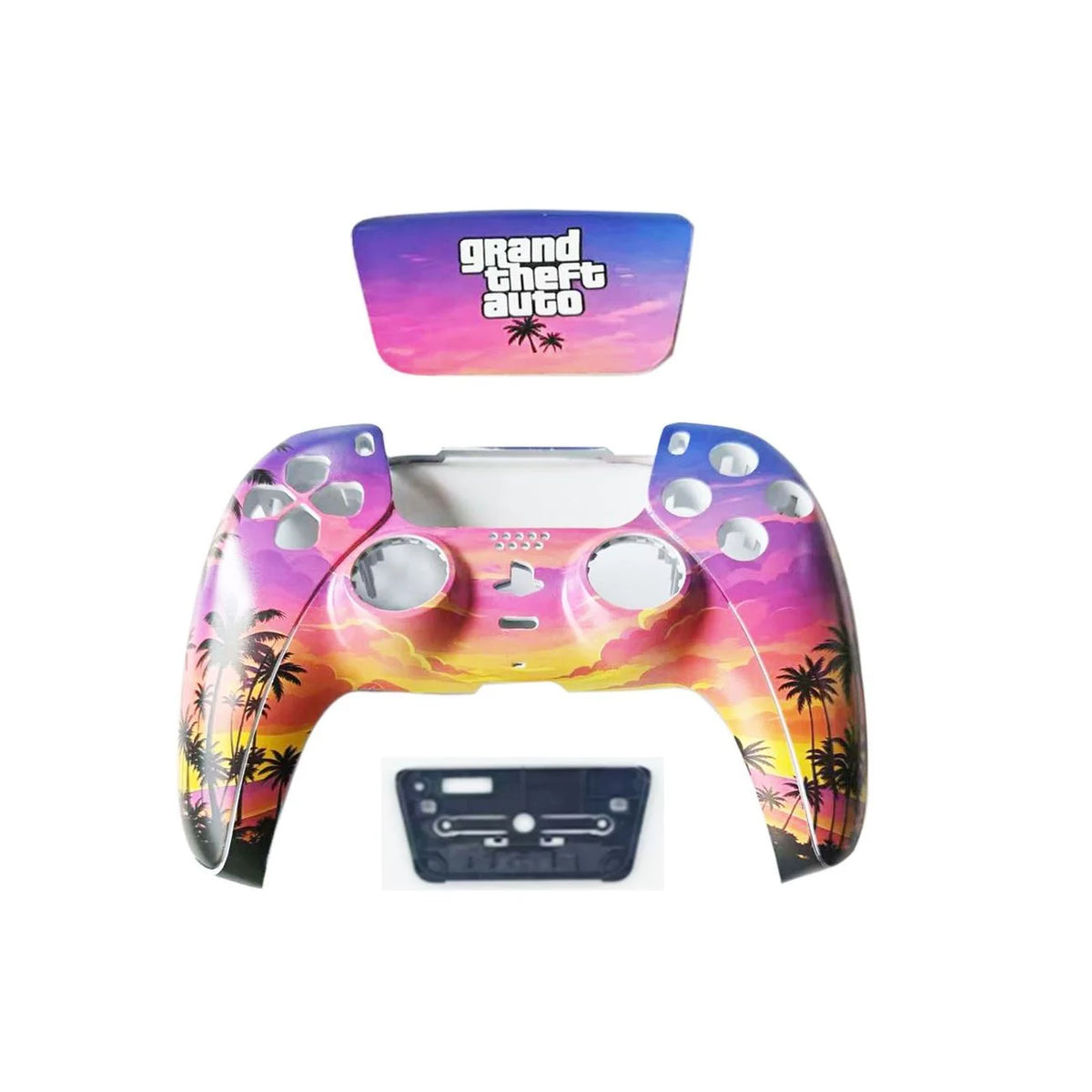 Gta 6 Sunset City PS5 Controller Shell Faceplate Cover With Touchpad For DualSense Controller Replacement For BDM-010 To BDM-050